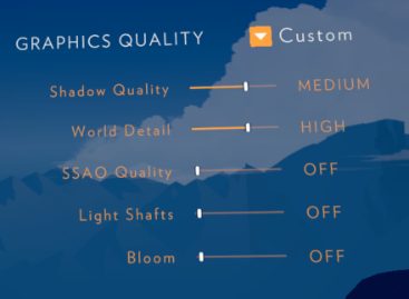 Two Forks VR Graphics Settings
